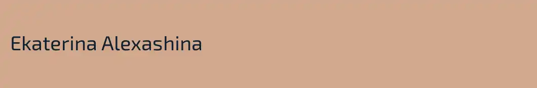 Ekaterina Alexashina